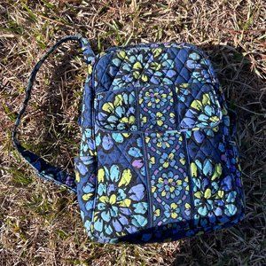 Vera Bradley Small Backpack in 'Indigo Pop' (Retired bag in retired color)